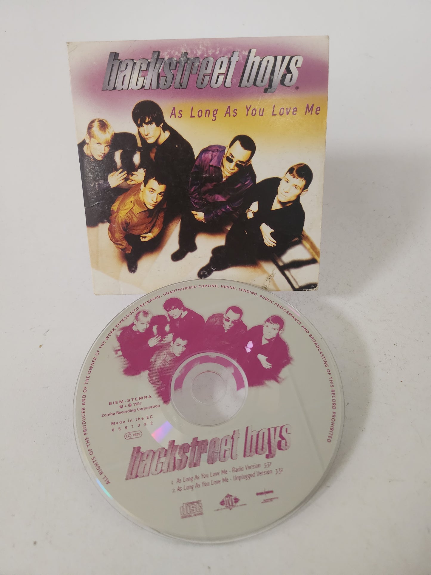 Backstreet Boys: As Long As You Love Me CD Single