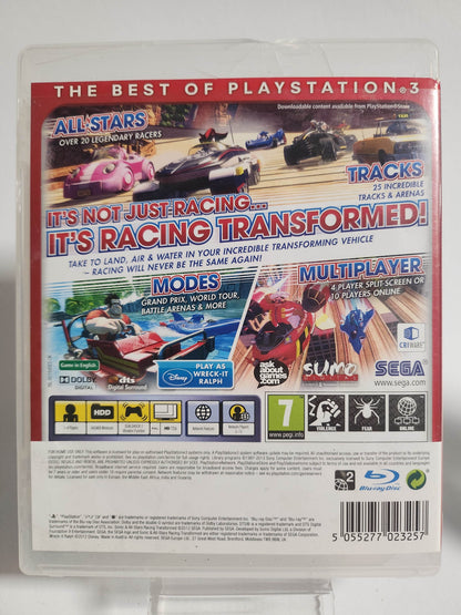 Sonic & Sega All-stars Racing Transformed Essentials (No Book) PlayStation 3 - Feniks Gameshop