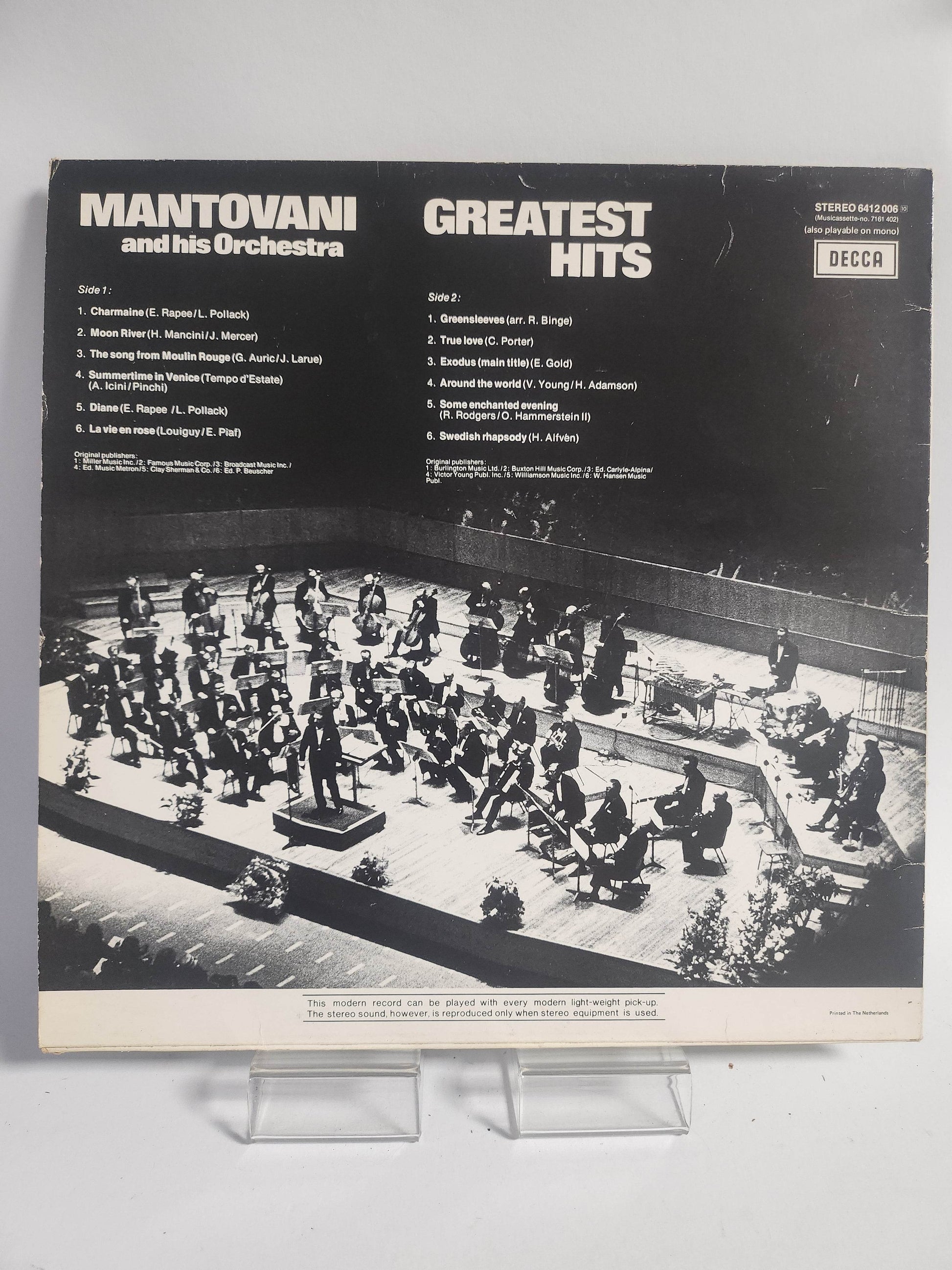 Mantovani: Greatest Hits LP Vinyl - Feniks Gameshop