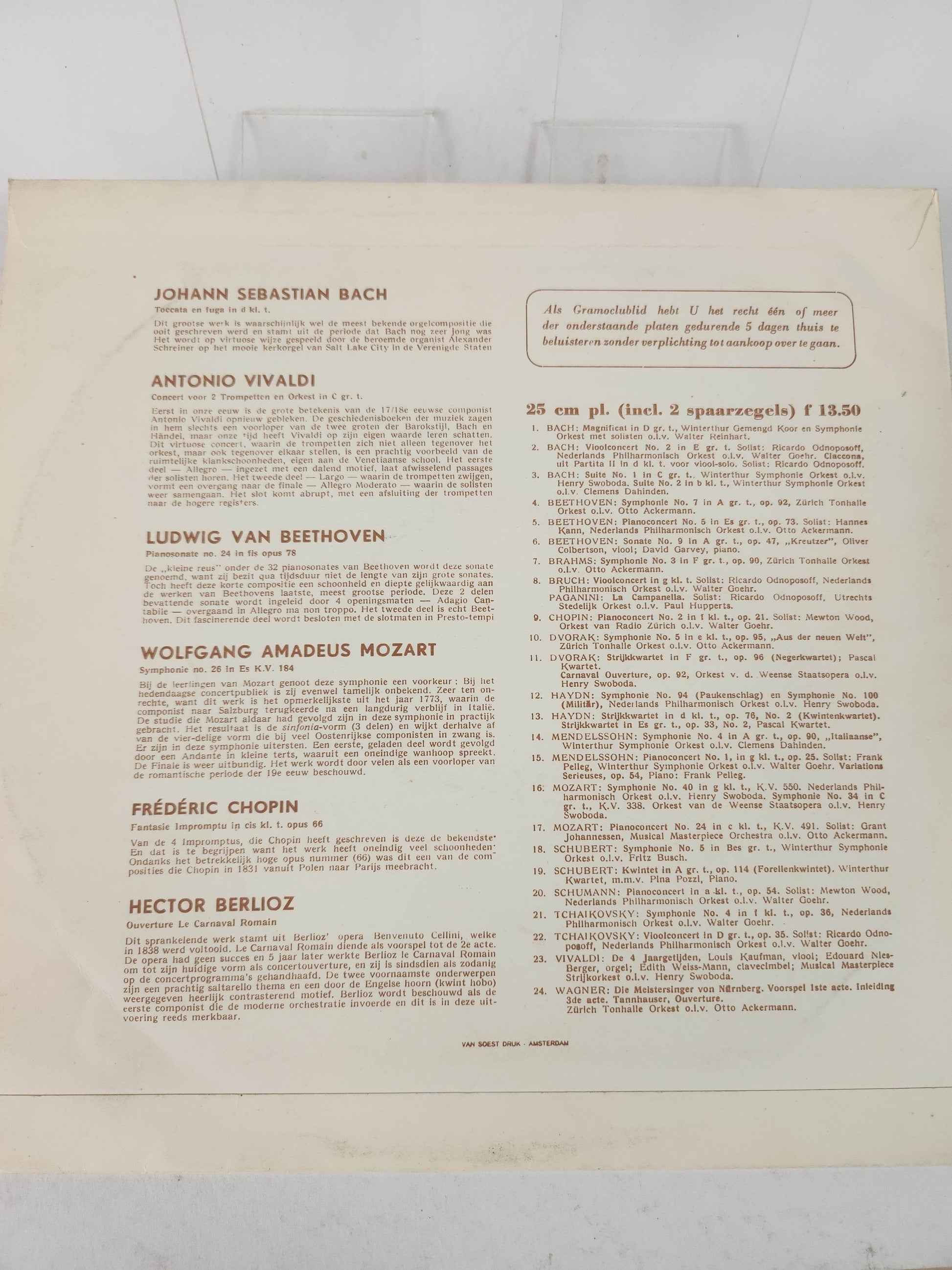 Muzikale Meesterwerken Series LP Vinyl - Feniks Gameshop