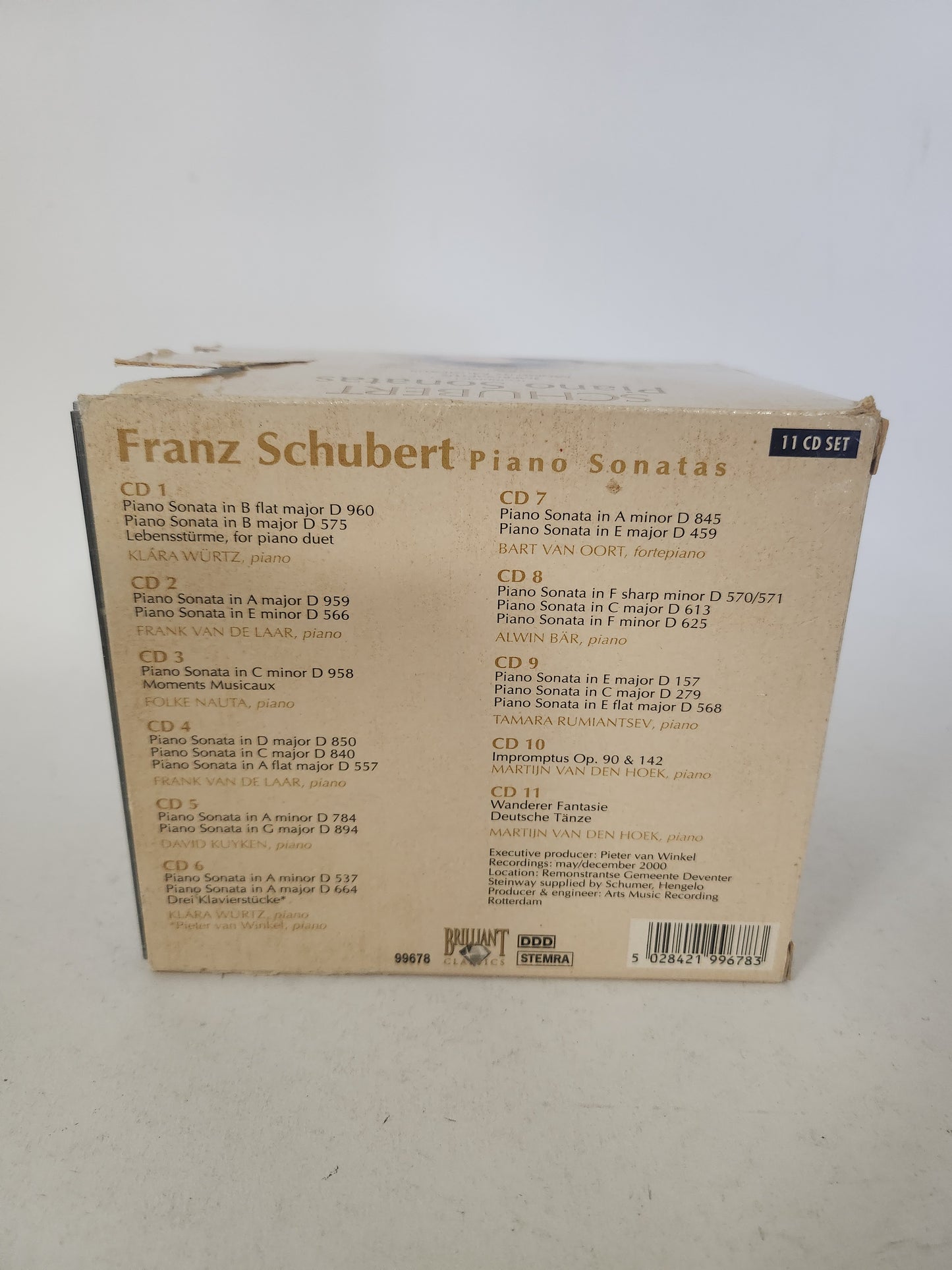 Franz Schubert: Piano Sonatas 11 CD Box