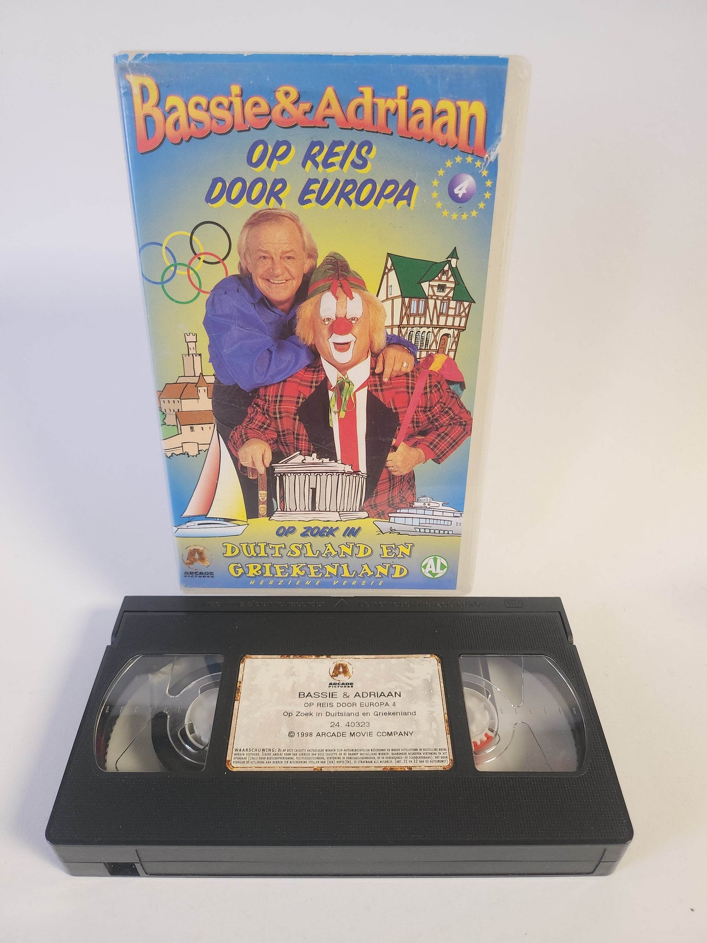 Bassie & Adriaan op Reis door Europa 4 VHS - Feniks Gameshop