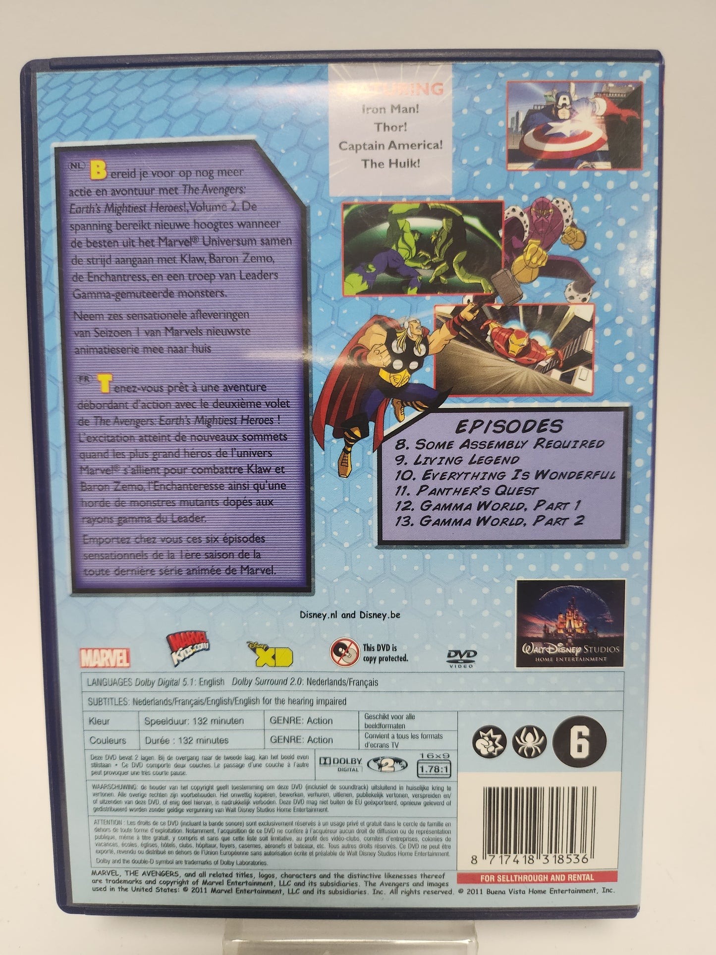 Avengers Volume 2: Captain America Reborn DVD Kids