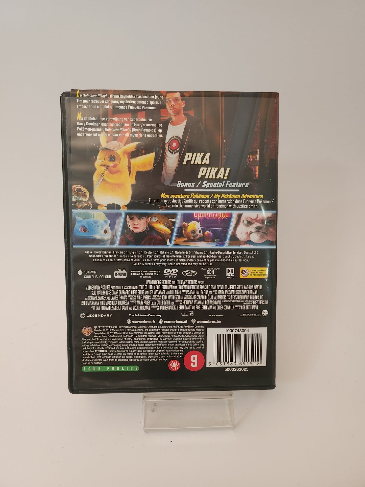 Pokemon Detective Pikachu DVD Kids
