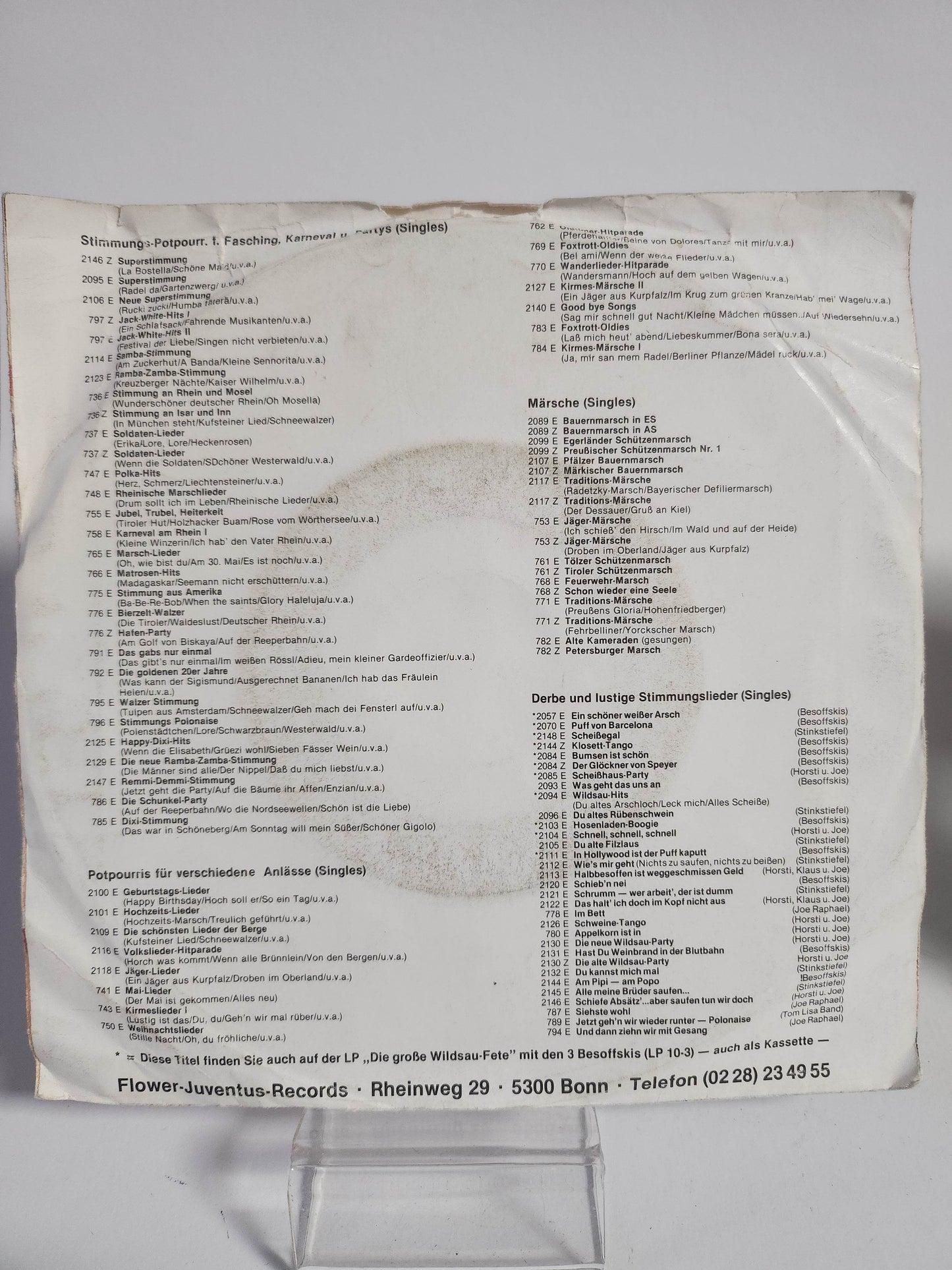 Joe Raphael: Und Dann Gehn Wir Mit Gesang Single Vinyl - Feniks Gameshop