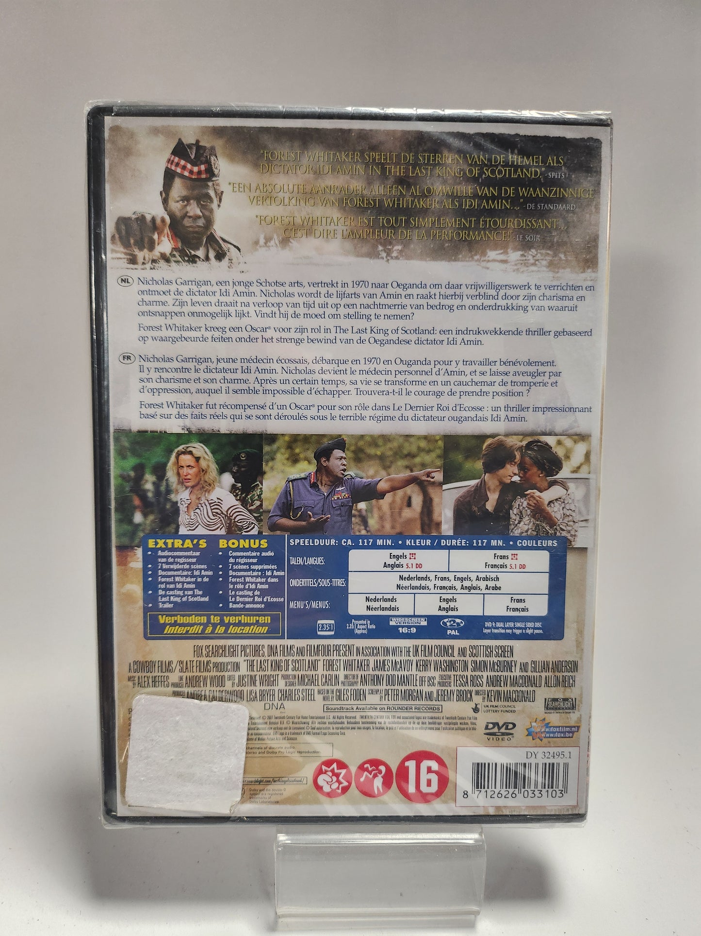 Last King of Scotland geseald DVD