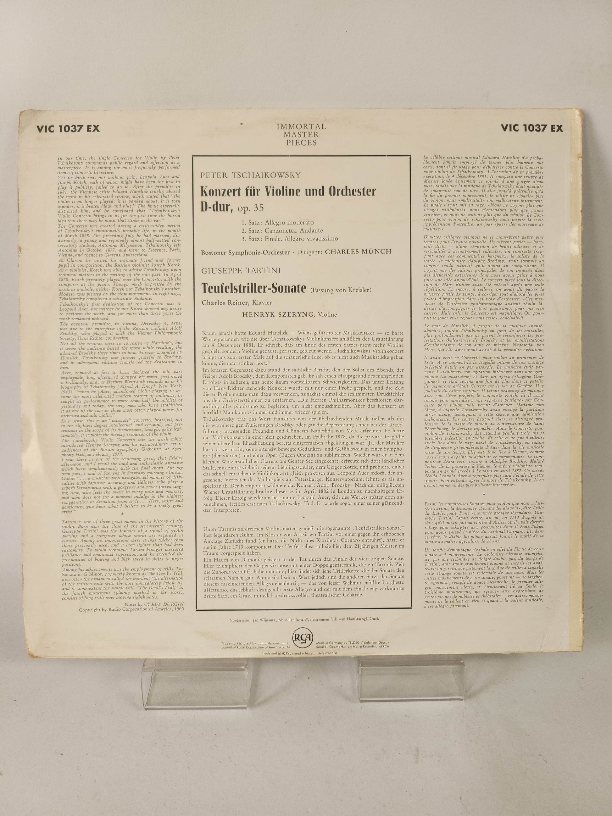Immortal Master Pieces: Tchaikovsky & Tartini LP Vinyl - Feniks Gameshop