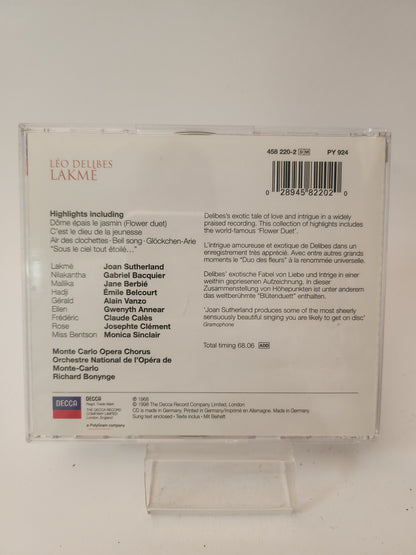 Delibes: Lakme Highlights CD