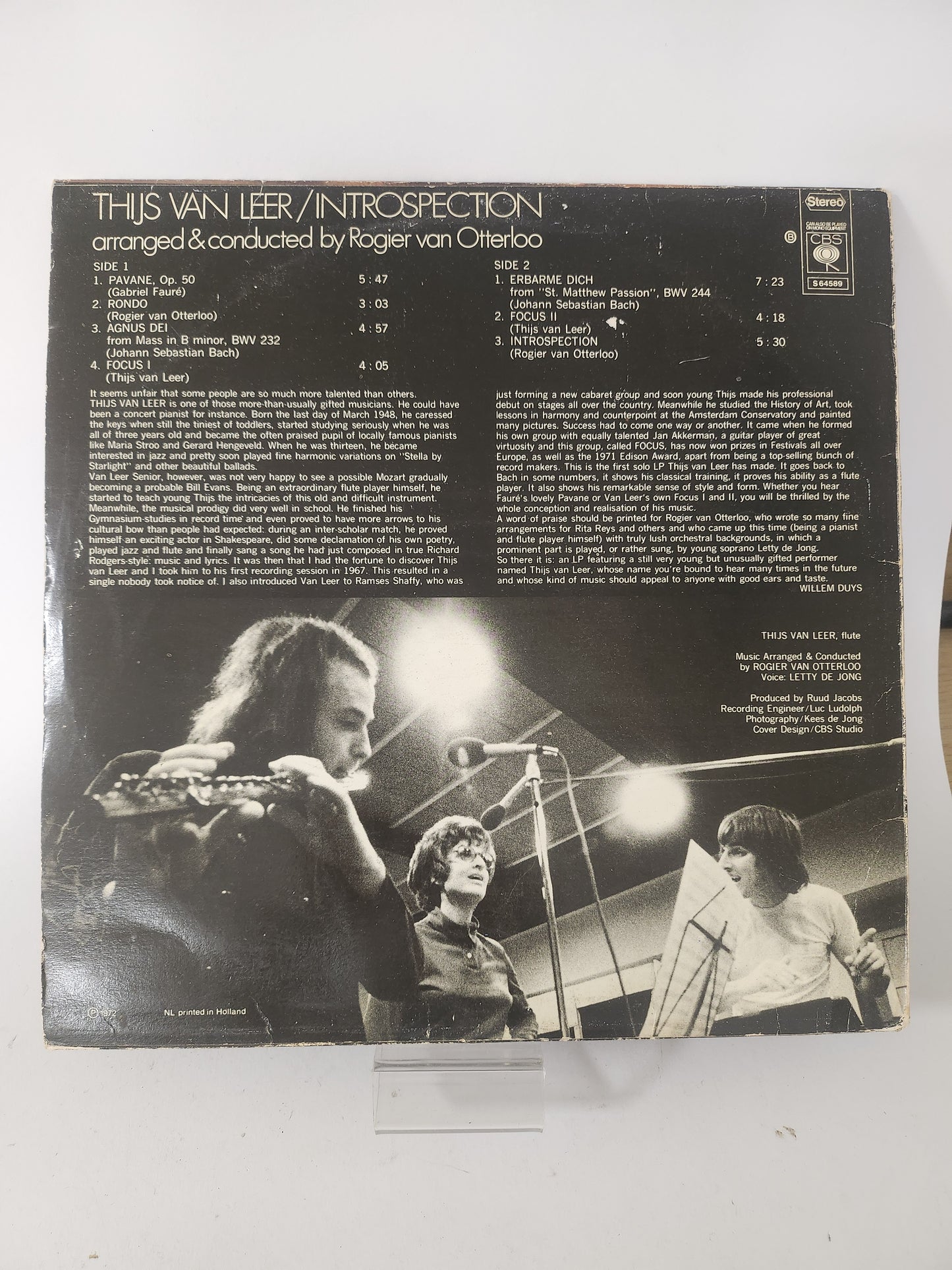 Introspection: Thijs van Leer LP Vinyl