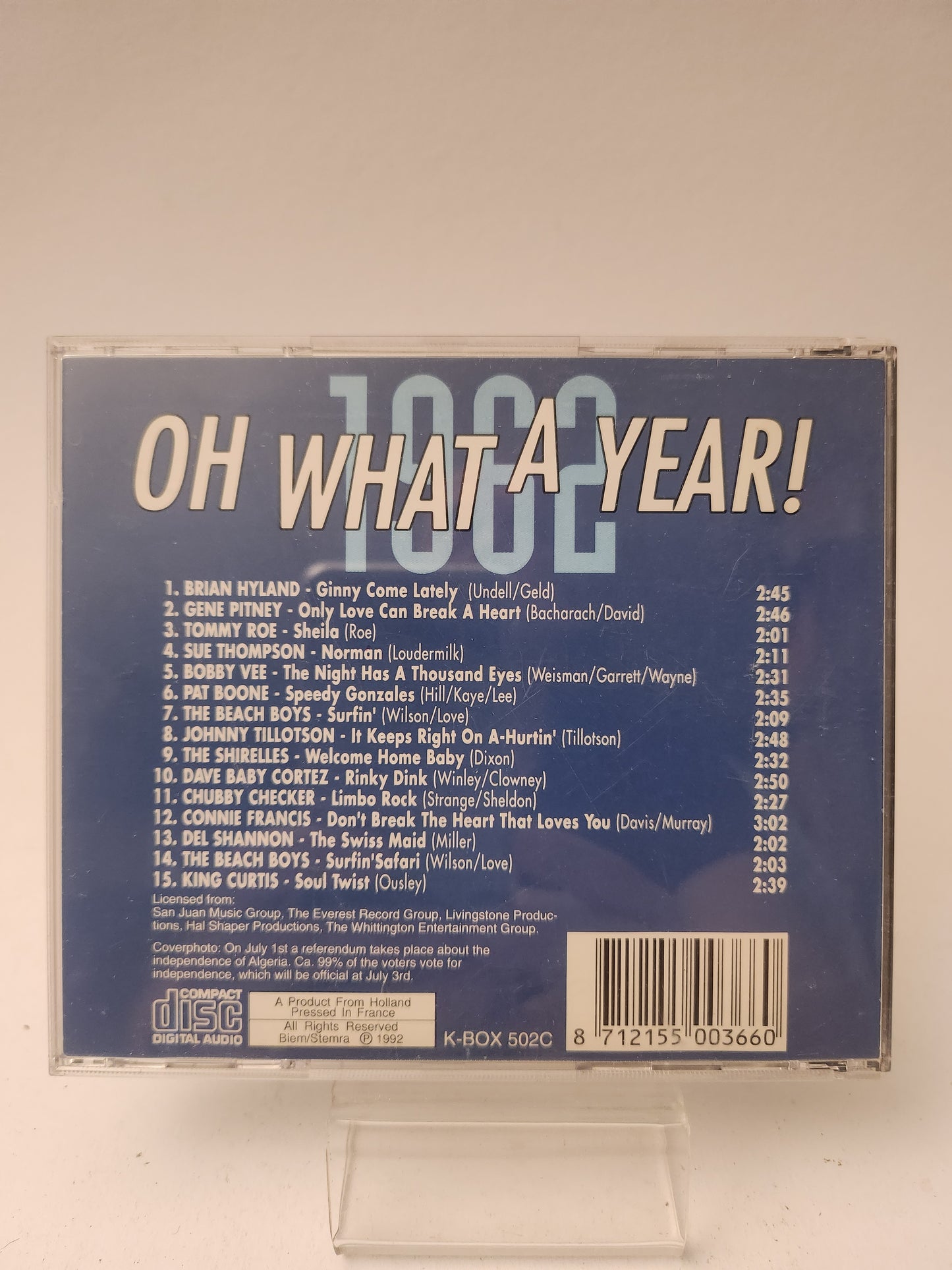 Oh What a Year 1962 CD