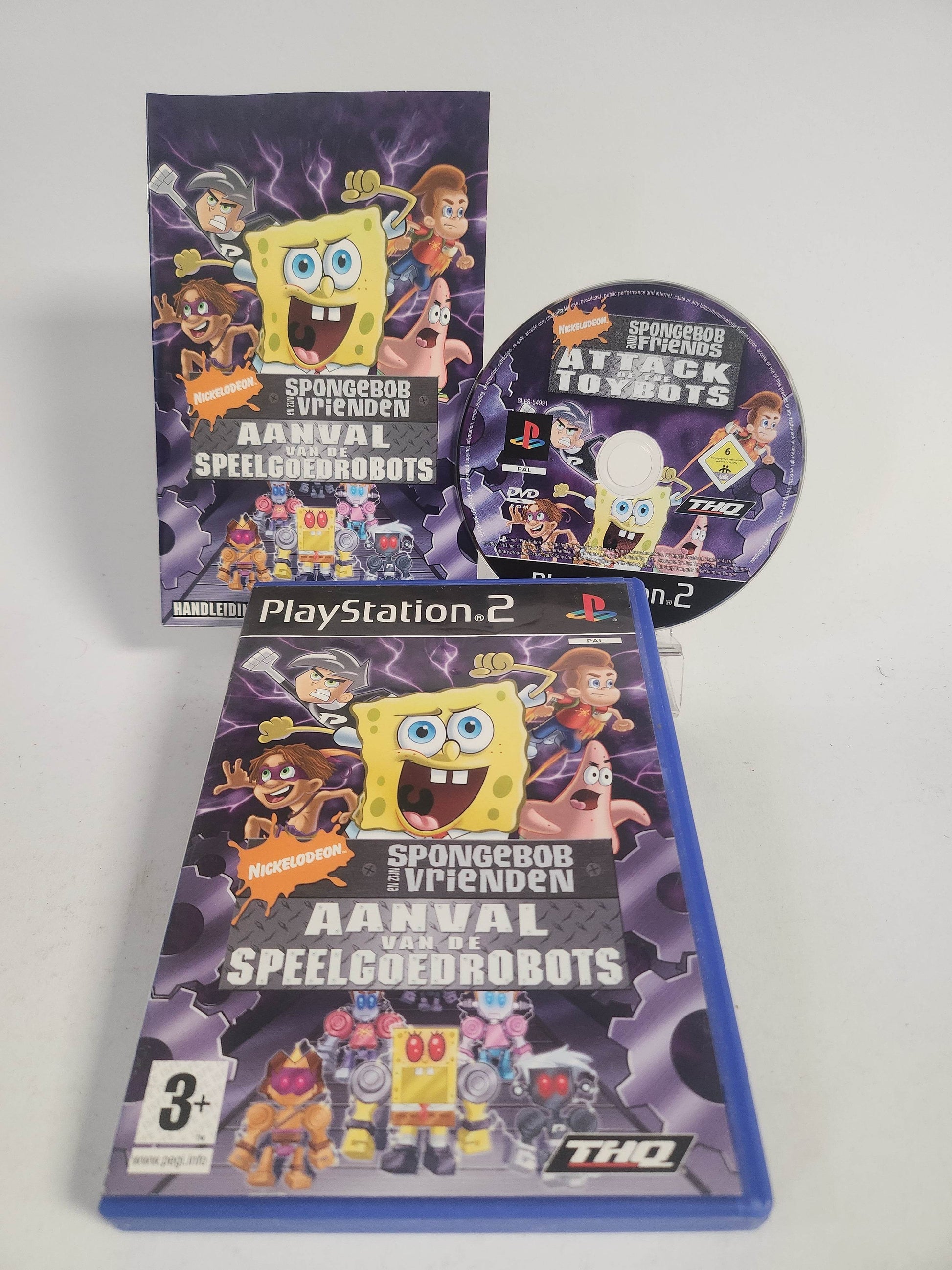 SpongeBob en zijn Vrienden Aanval van Speelgoedrobots PS2 - Feniks Gameshop