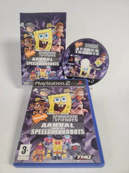 SpongeBob en zijn Vrienden Aanval van Speelgoedrobots PS2 - Feniks Gameshop