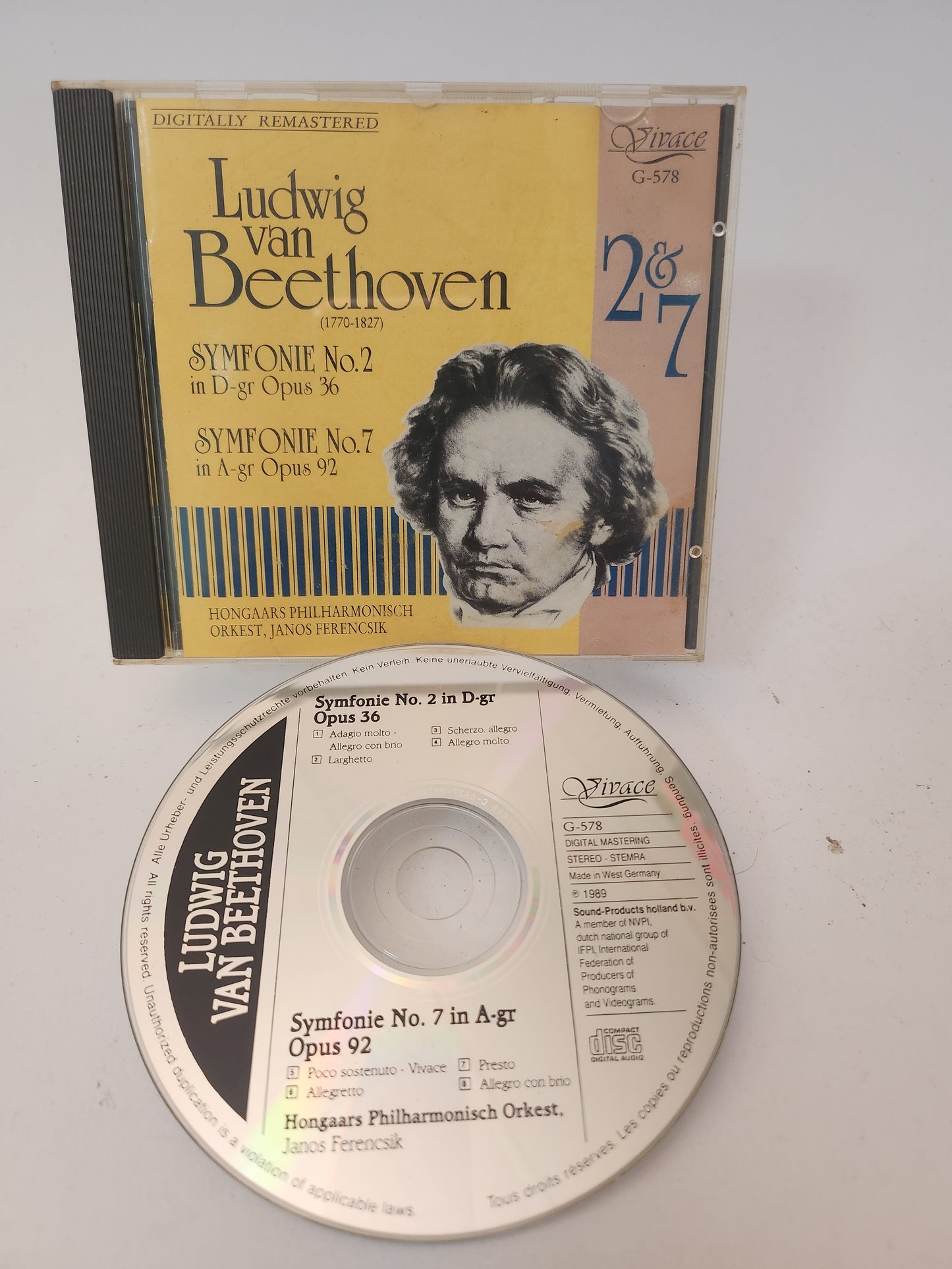 Ludwig van Beethoven: Symphonies No 2 & No 7 CD