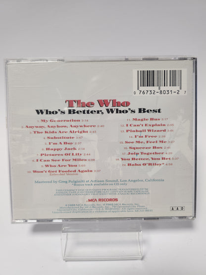 Who: Who's Better, Who's Best CD