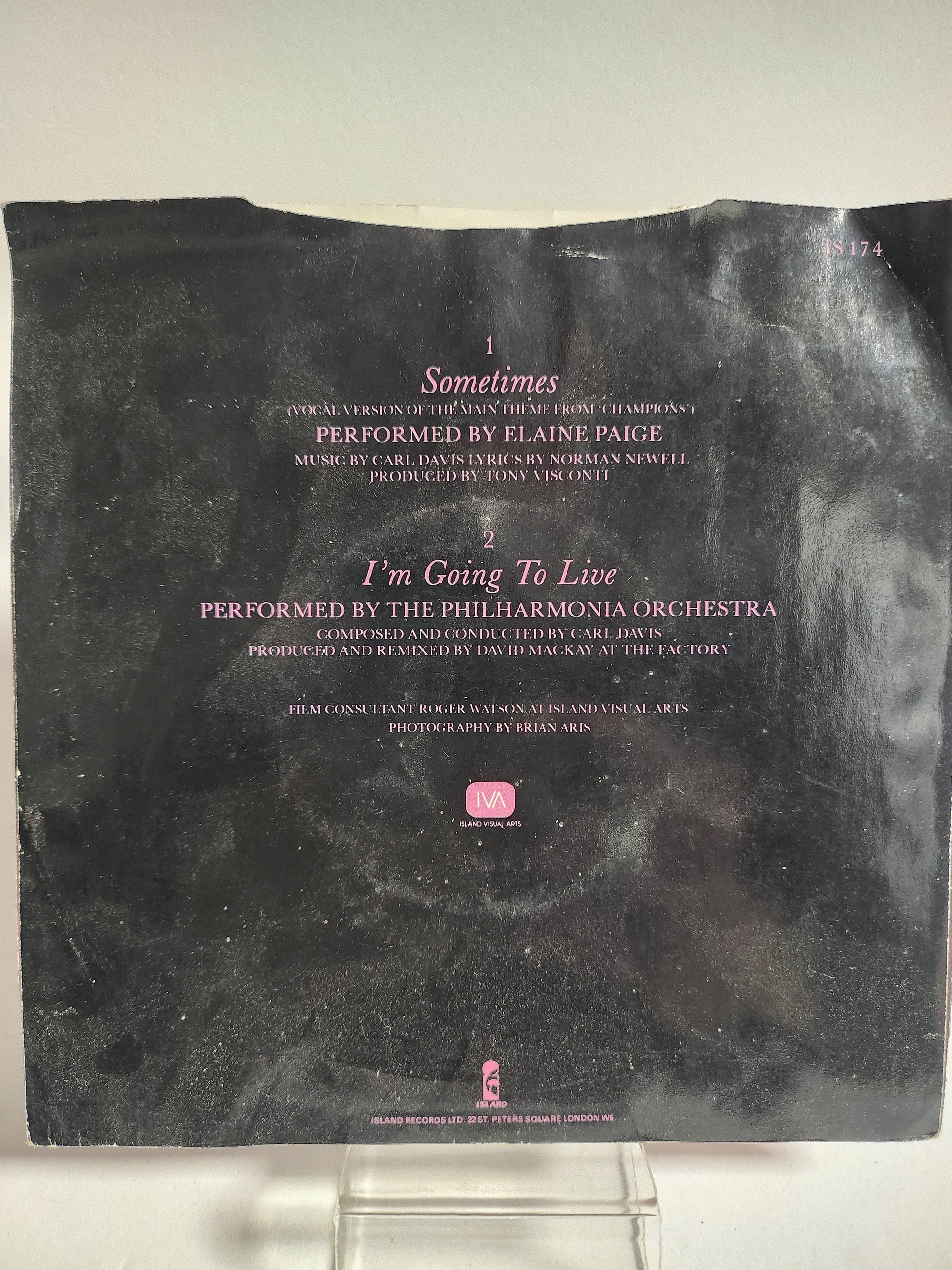 Elaine Paige: Sometimes Single Vinyl - Feniks Gameshop