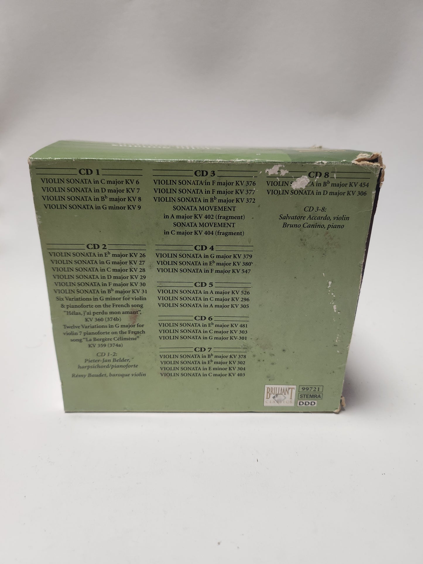 Violin Sonatas 8 CD Box