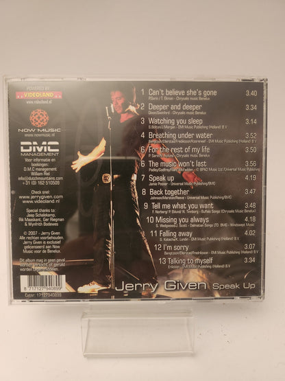 Jerry Given: Speak Up CD