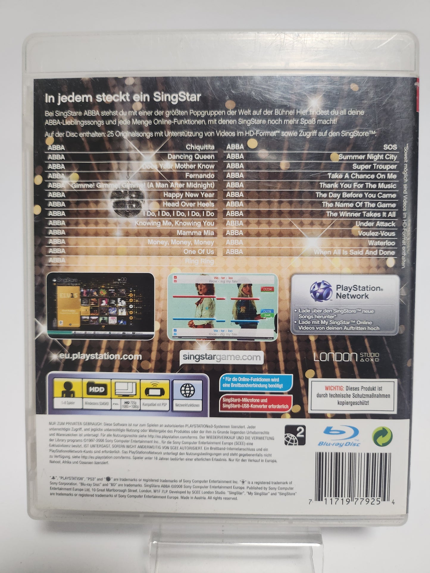 Singstar ABBA (No Book) PlayStation 3