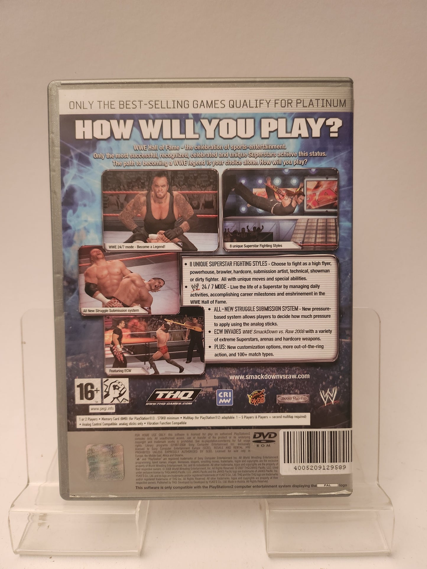 Smackdown vs Raw 2008 Platinum Edition Playstation 2
