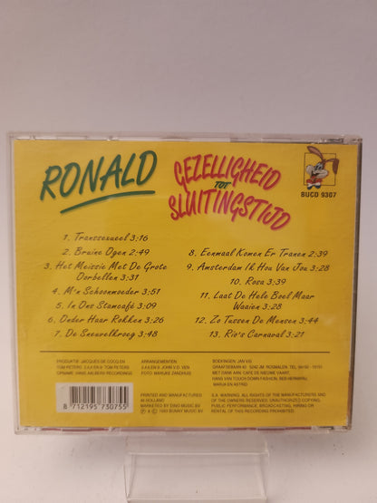 Ronald: Gezelligheid tot Sluitingstijd CD