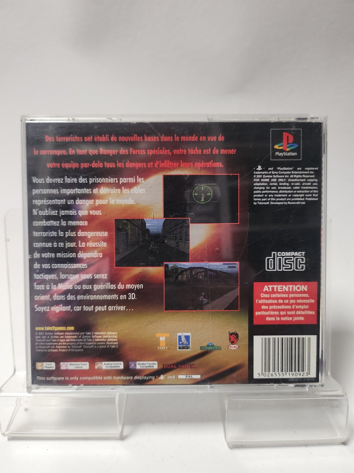 Spec Ops Cover Assault Playstation 1