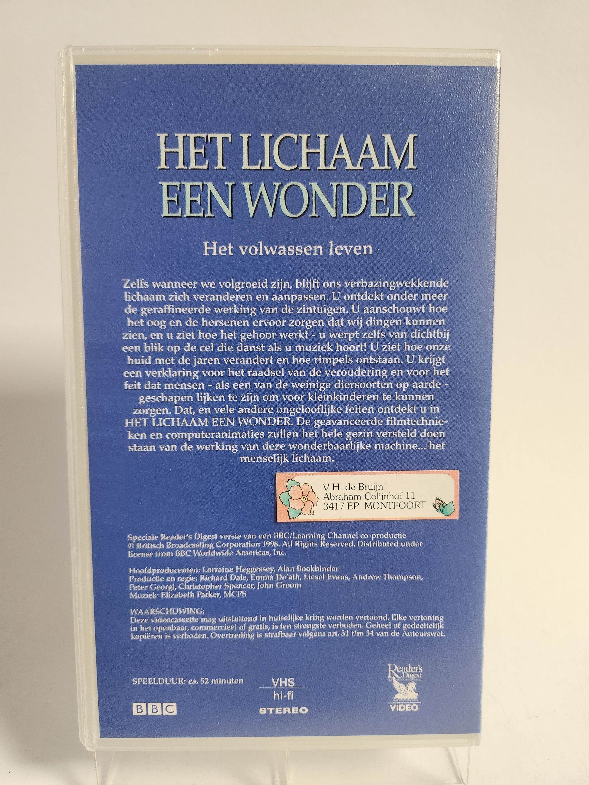 Lichaam een Wonder: het Volwassen Leven geseald VHS - Feniks Gameshop