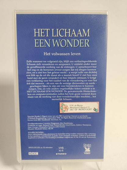 Lichaam een Wonder: het Volwassen Leven geseald VHS - Feniks Gameshop