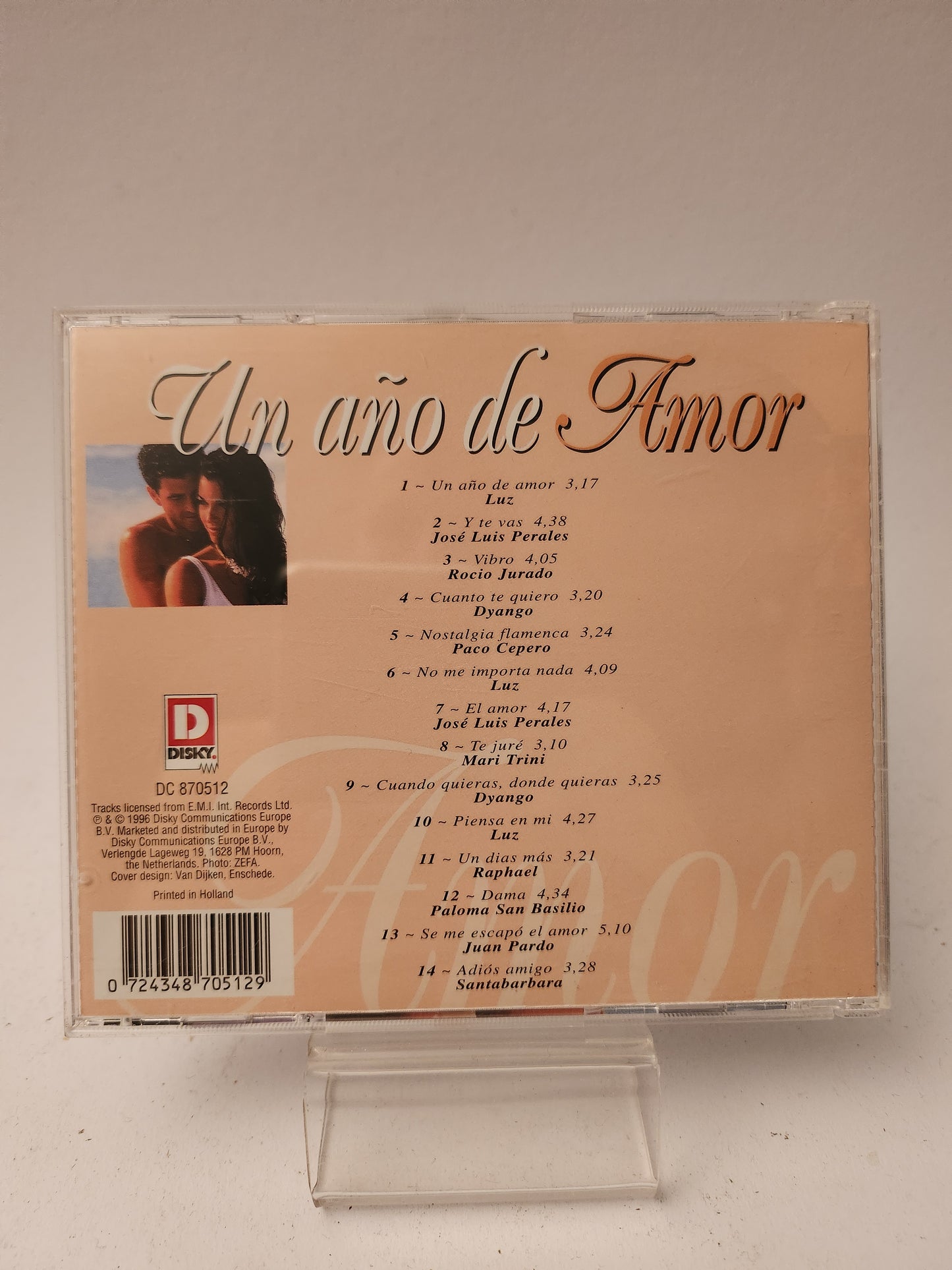 Un Ano de Amor: Amor CD