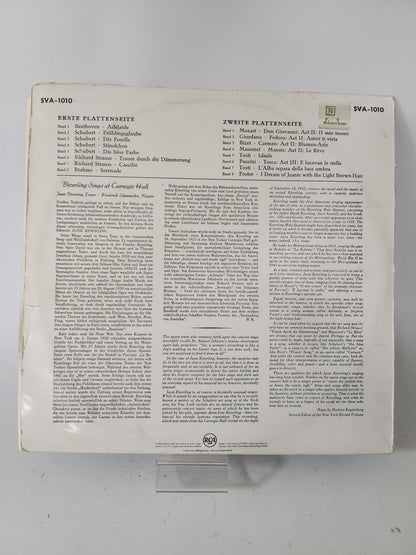Bjoerling sings at Carnegie Hall LP Vinyl