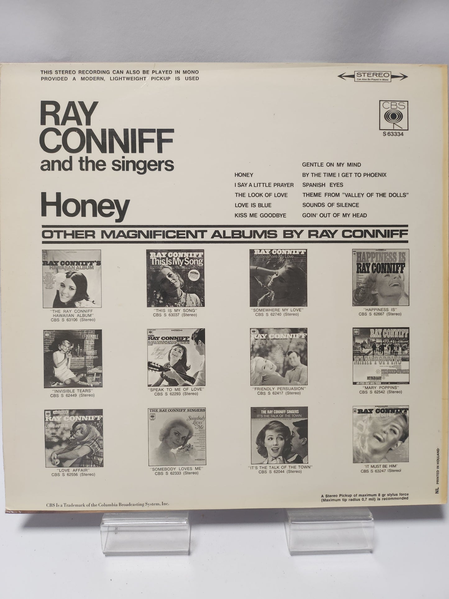 Ray Conniff and the Singers: Honey LP Vinyl