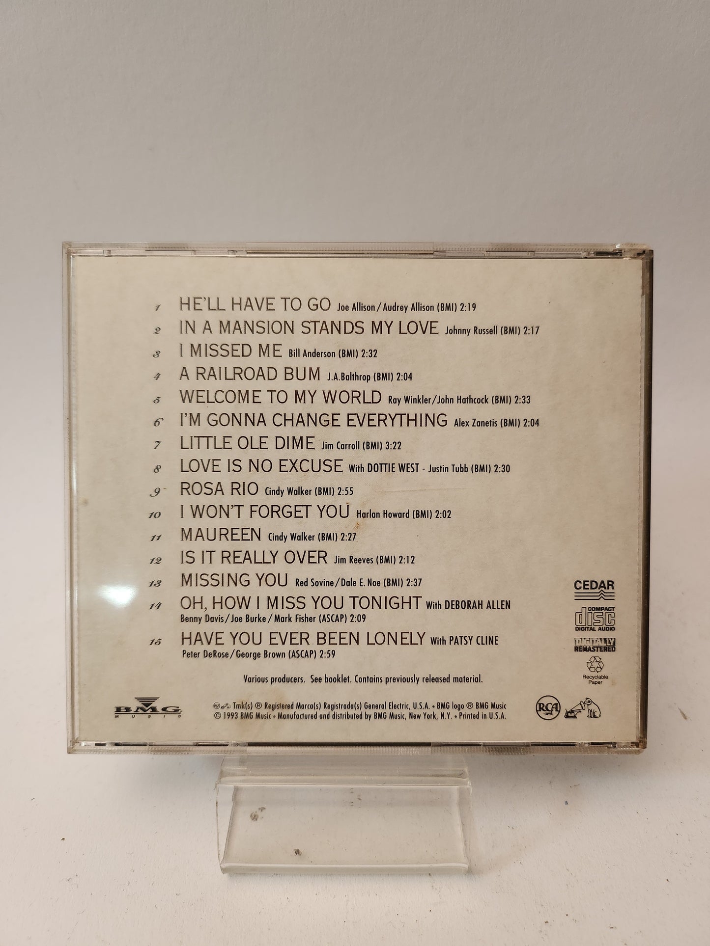 Jim Reeves: Welcome to My World CD