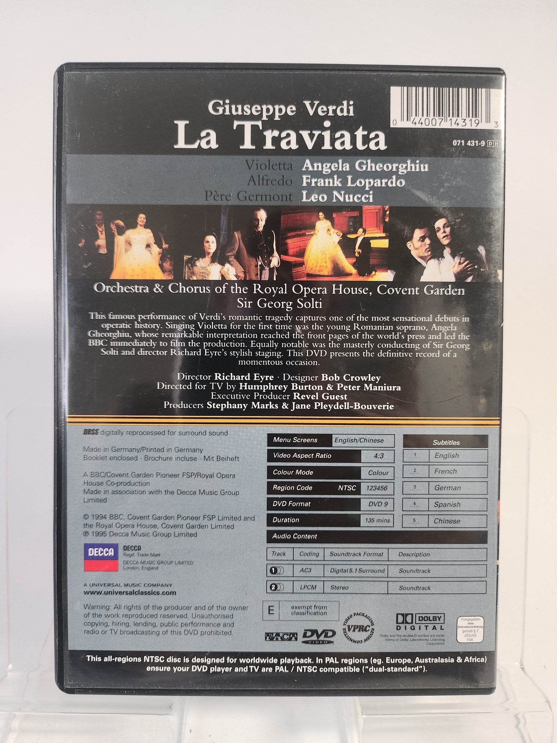 Verdi: La Traviata DVD Muziek - Feniks Gameshop