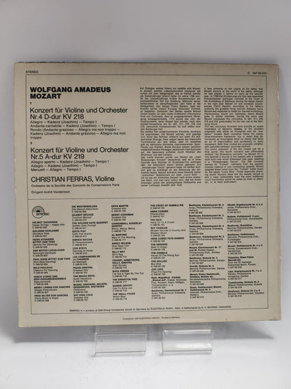 Christian Ferras: Wolfgang Amadeus Mozart LP Vinyl