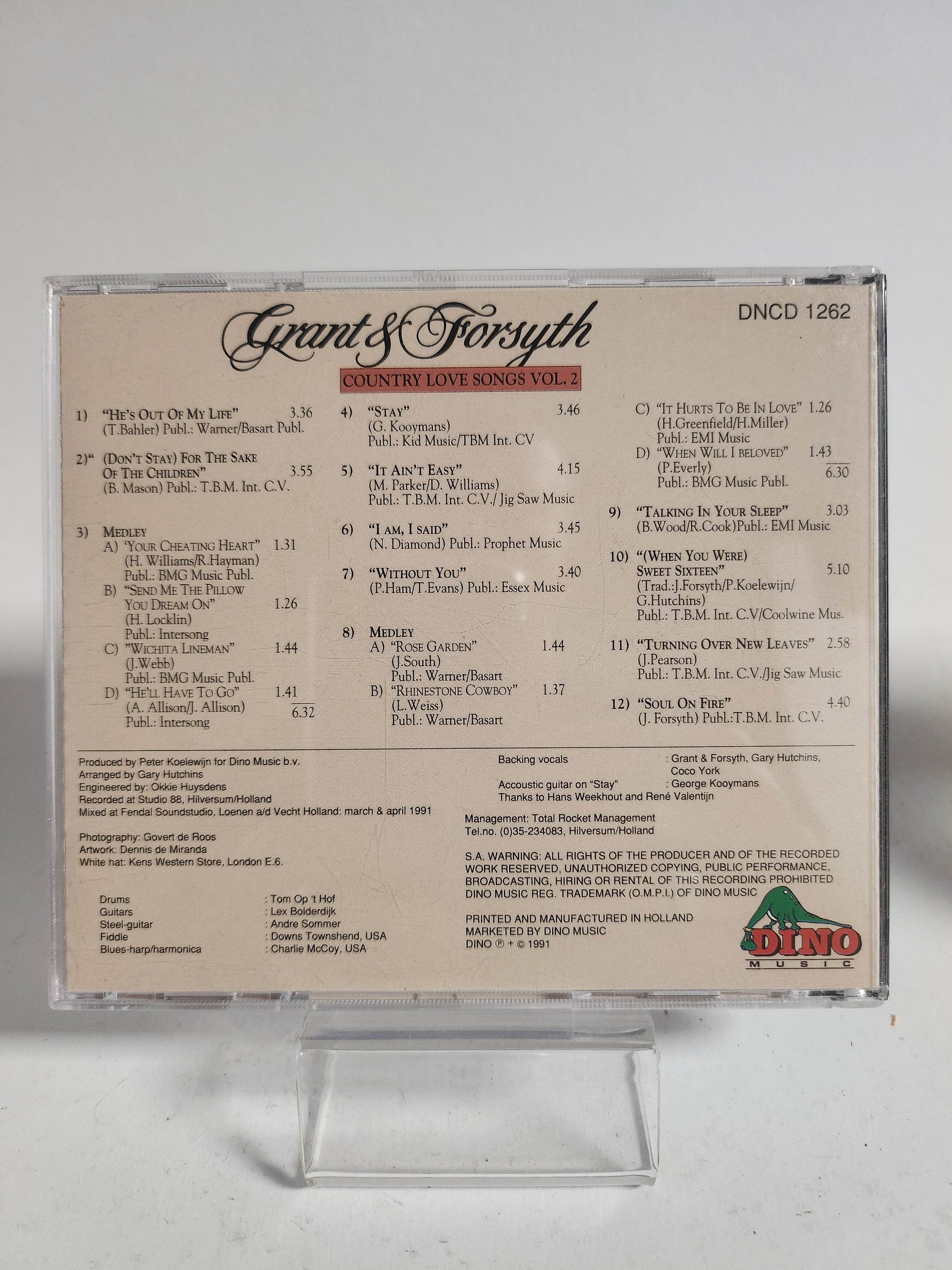 Grant & Forsyth: Country Love Songs Vol 2 CD - Feniks Gameshop