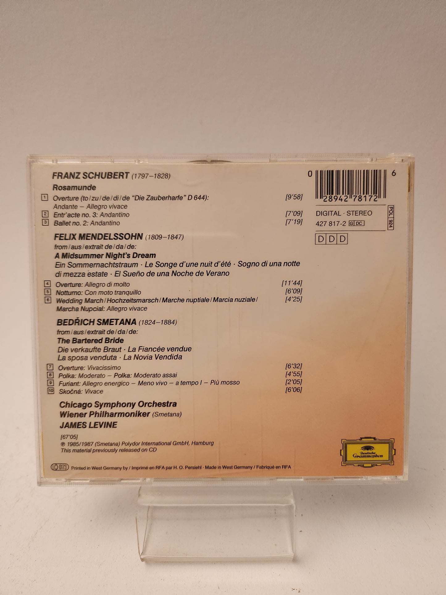 Mendelssohn/ Schubert/ Smetana CD