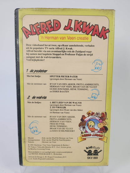 Alfred J Kwak: de Poolster & de Walvis VHS Kids - Feniks Gameshop