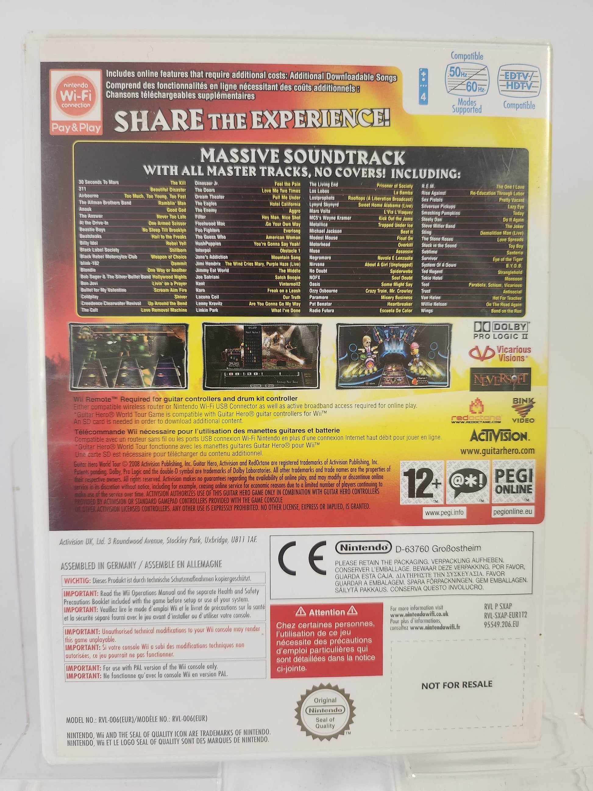 Guitar Hero World Tour Nintendo Wii - Feniks Gameshop