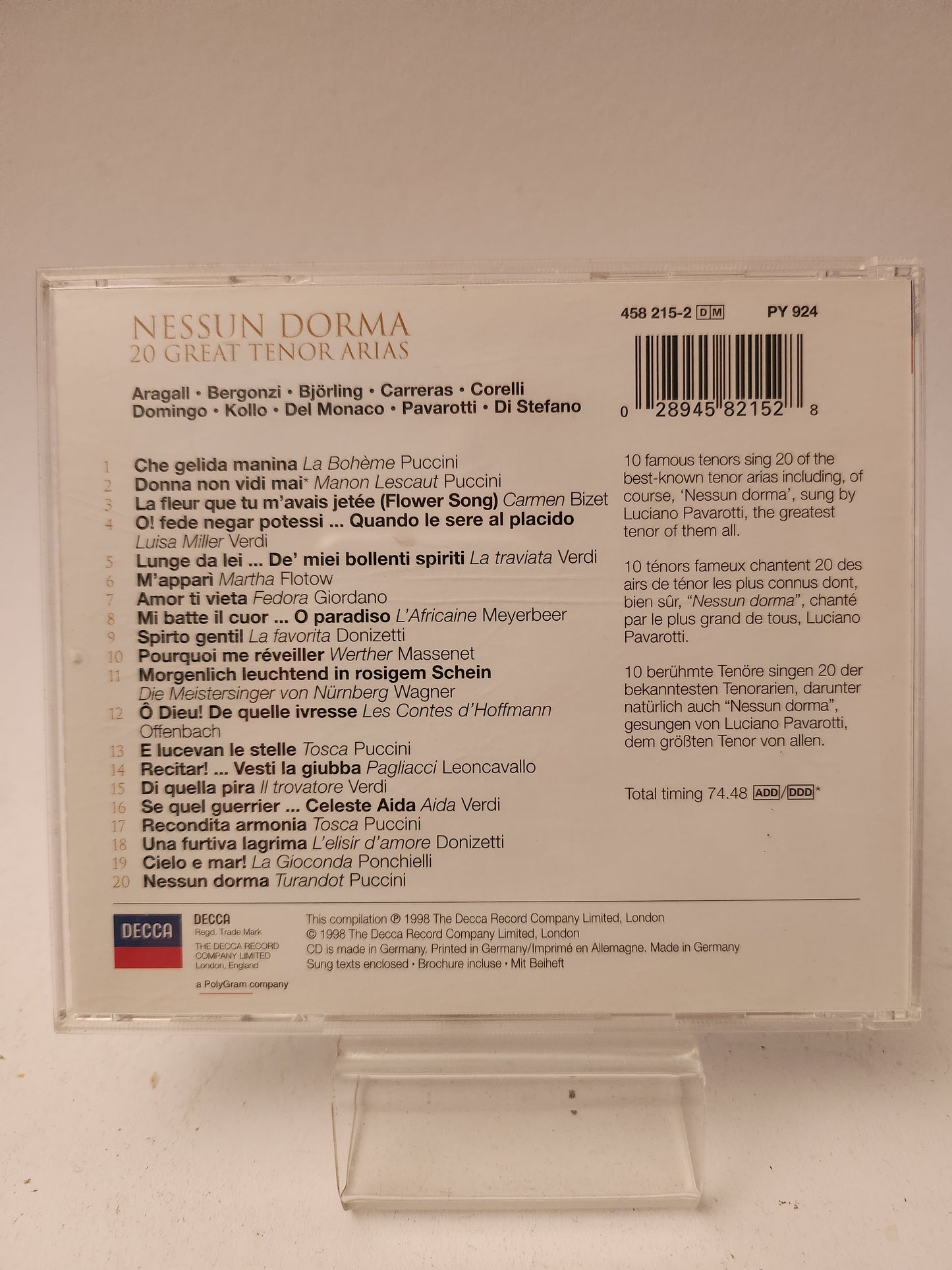Nessun Dorma CD