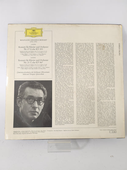 Piano Concertos No 17, G Major, KV 453, No 21, C Major KV 467 LP Vinyl