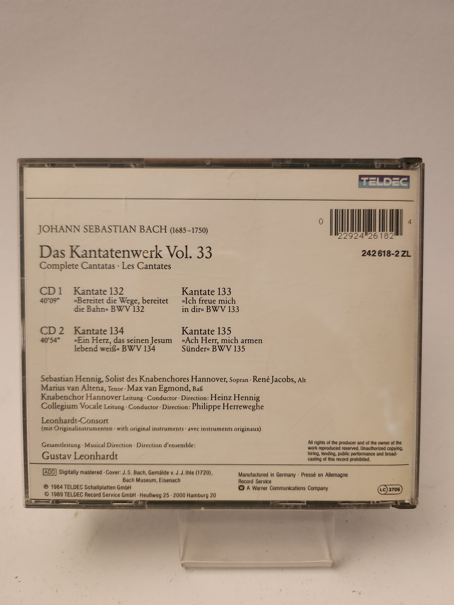 Bach: Das Kantatenwerk Vol. 33 CD