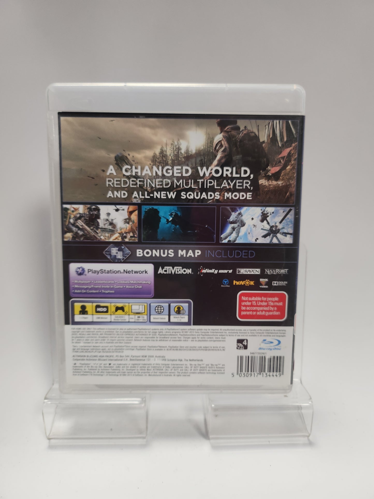 Call of Duty Ghosts Australian Cover Playstation 3