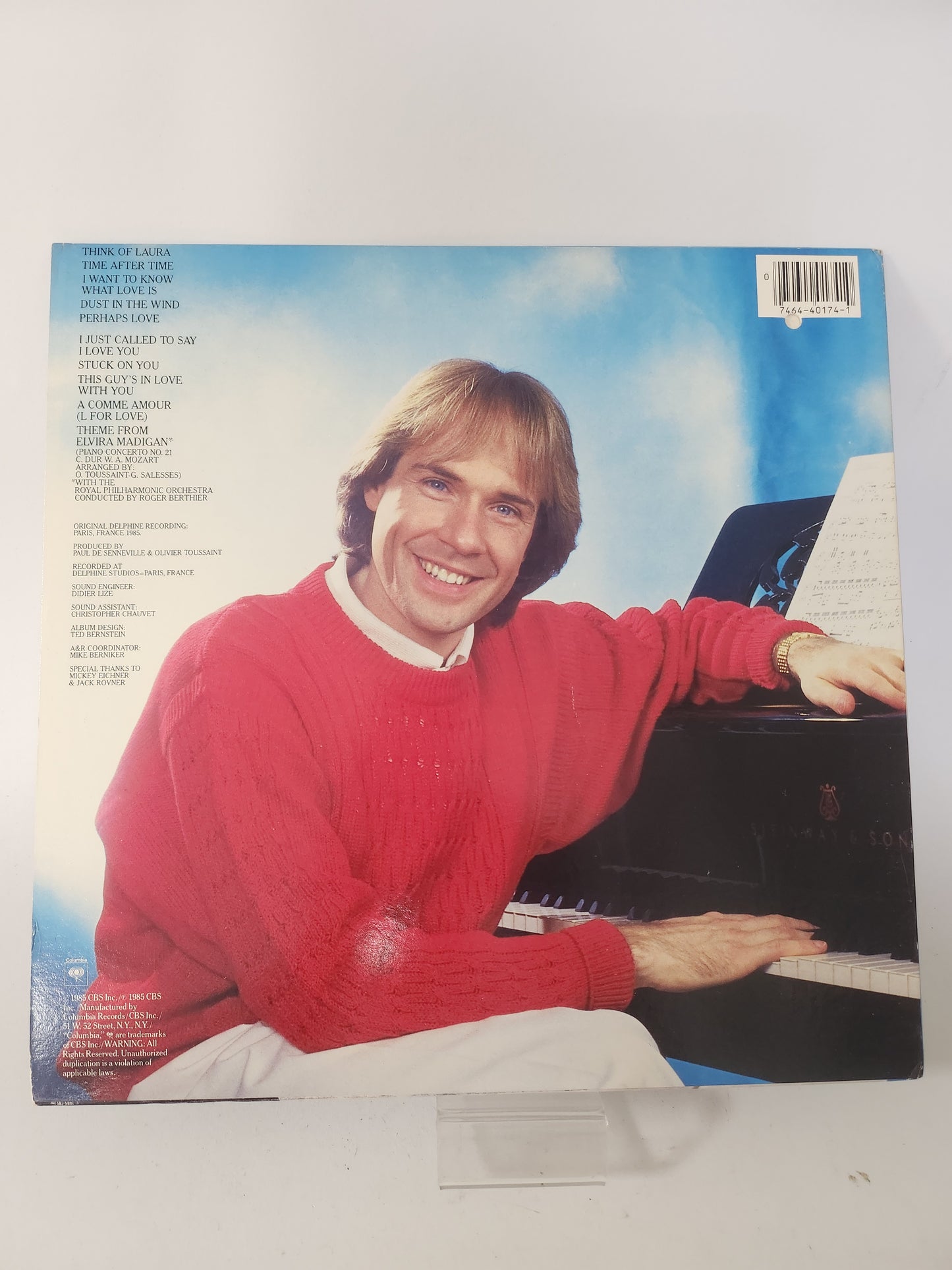 From Paris with Love: Richard Clayderman LP Vinyl