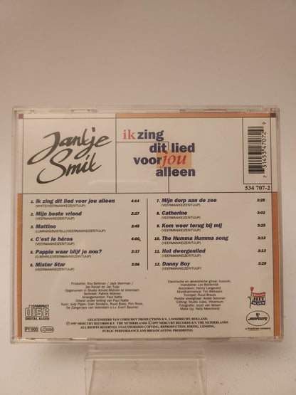 Jantje Smit: Ik Zing dit Lied van jou Alleen CD