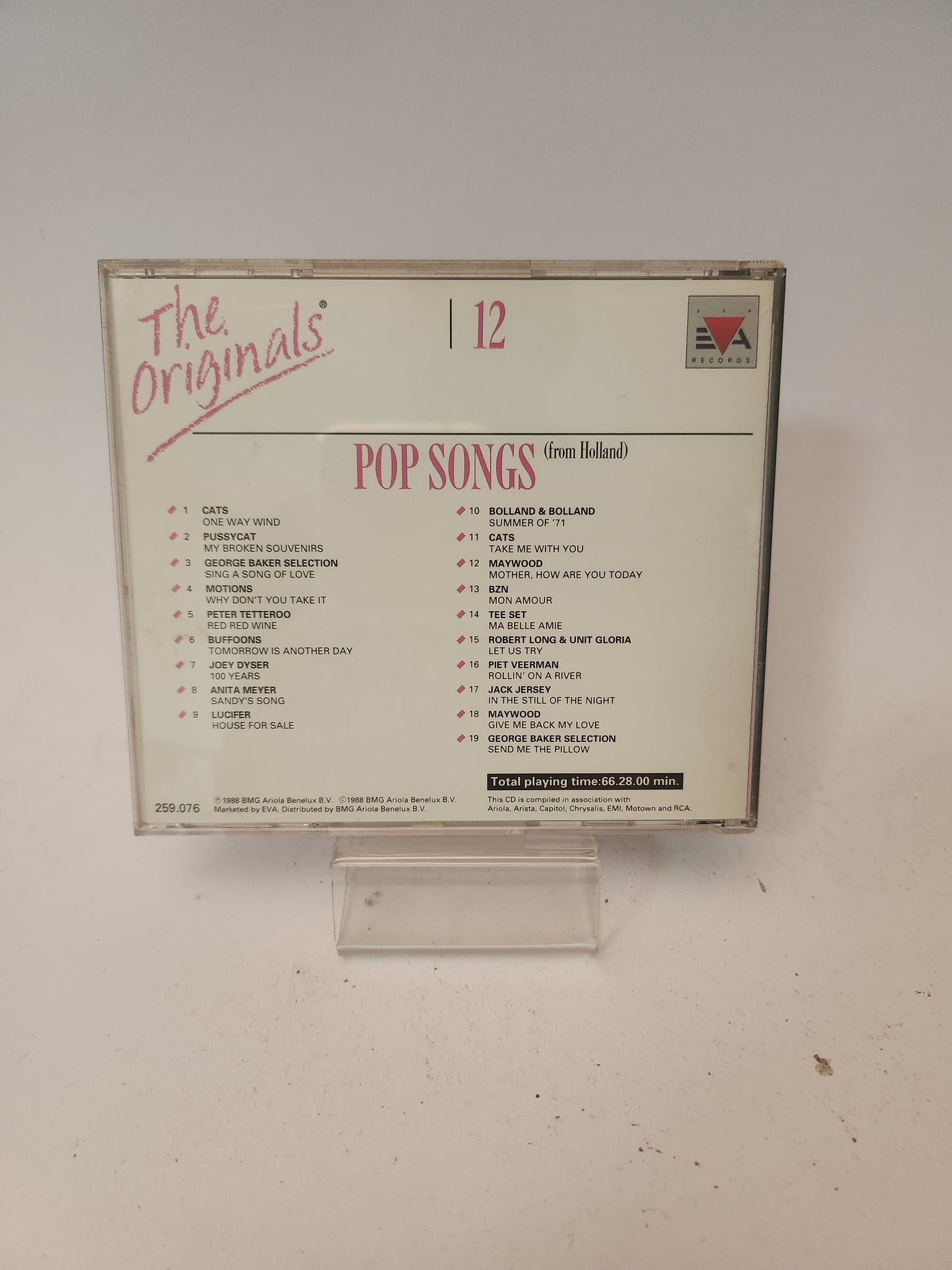 Originals Pop Songs from Holland Volume 12 CD