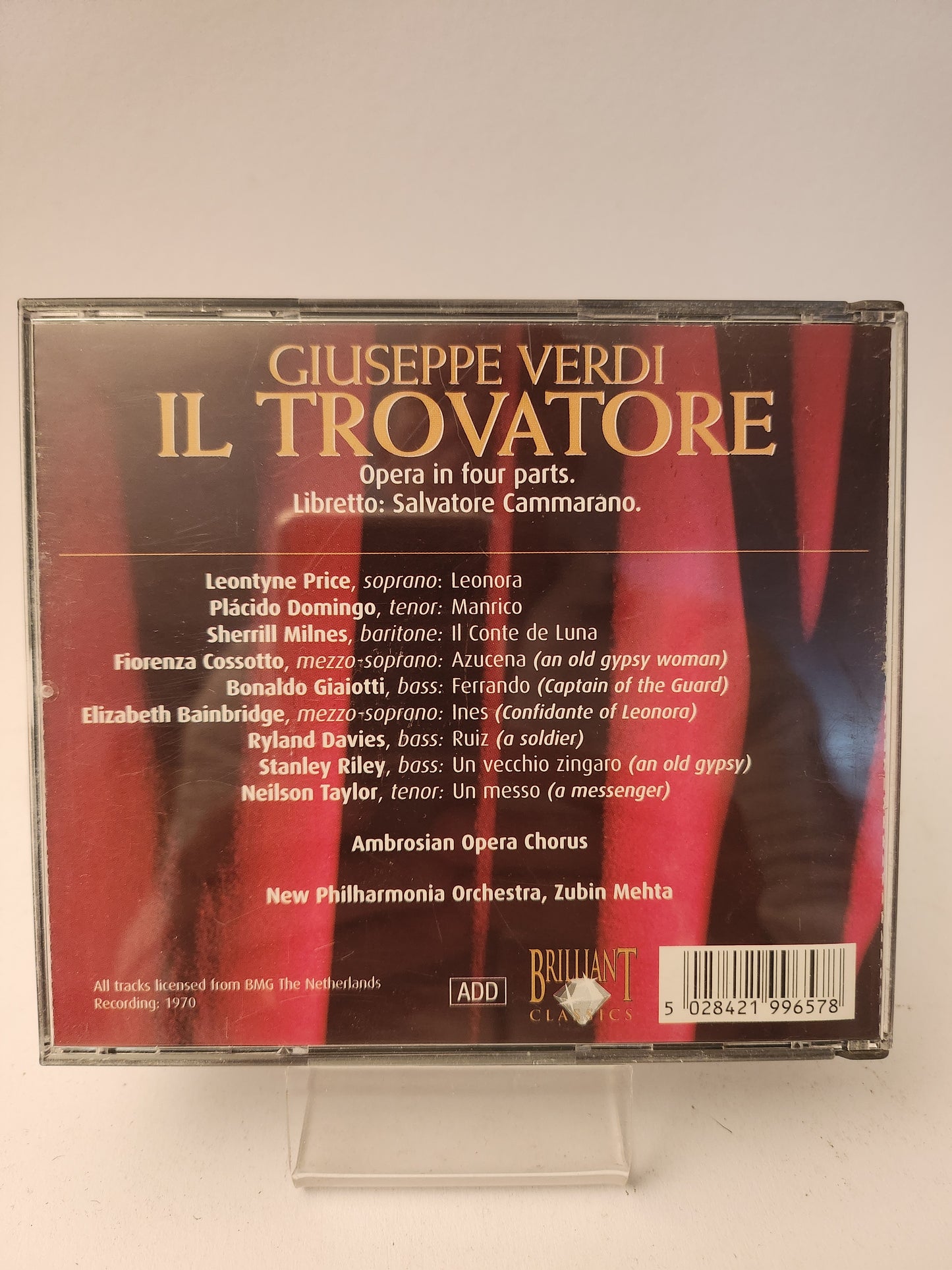Giuseppe Verdi: Il Trovatore CD