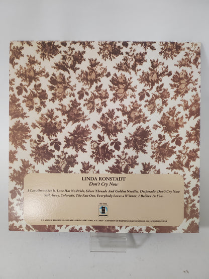 Linde Ronstadt: Don't Cry Now LP Vinyl