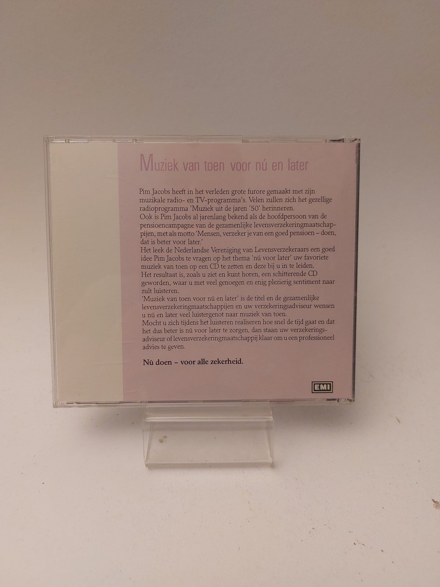 Pim Jacobs: Muziek van Toen voor nu en Later CD