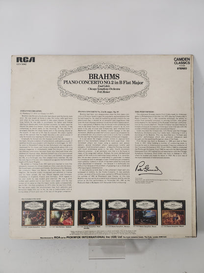 Piano Concerto No 2 in B Flat Major: Brahms LP Vinyl