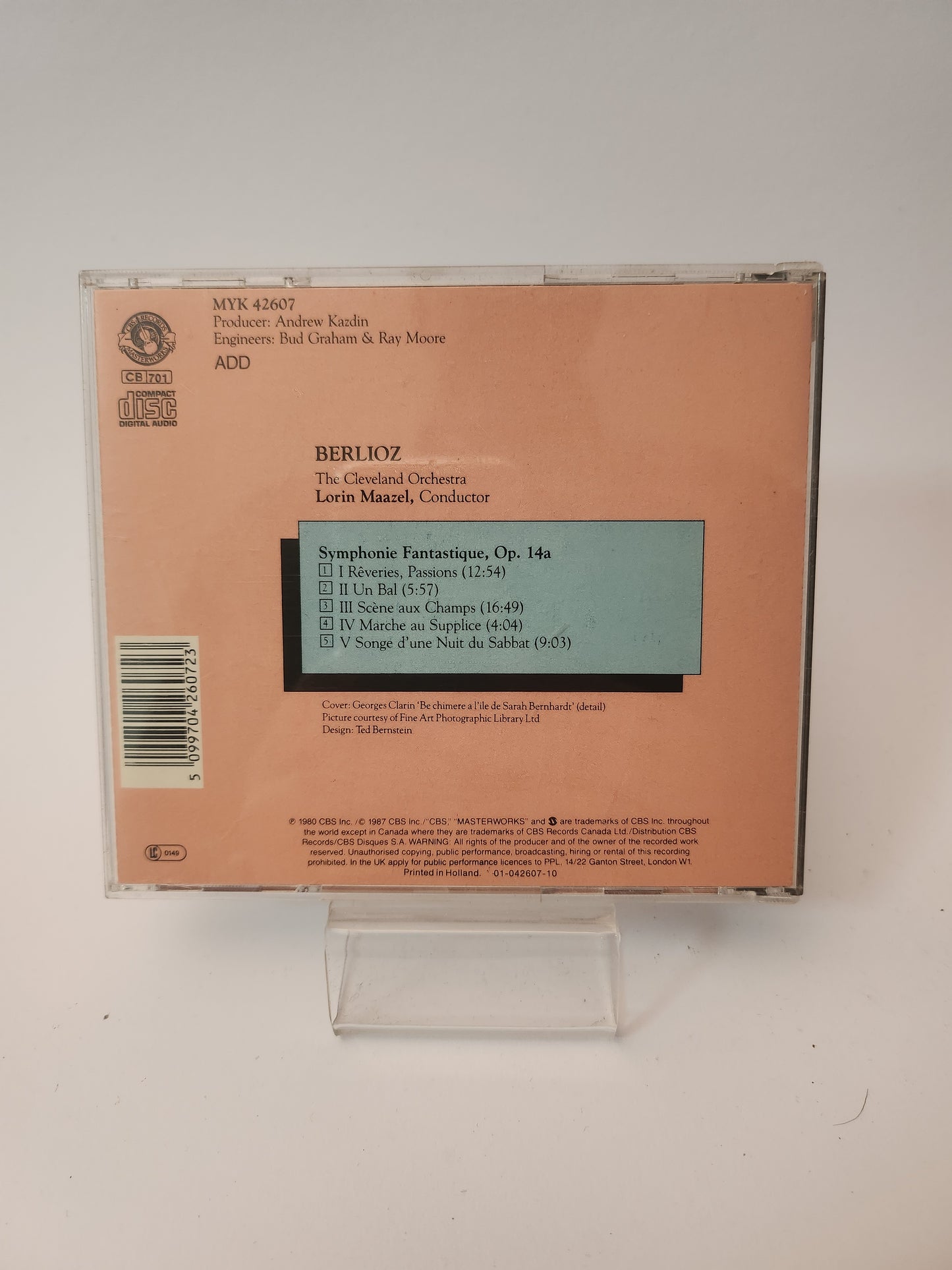 Berlioz: Symphonie Fantasique Op 14a CD