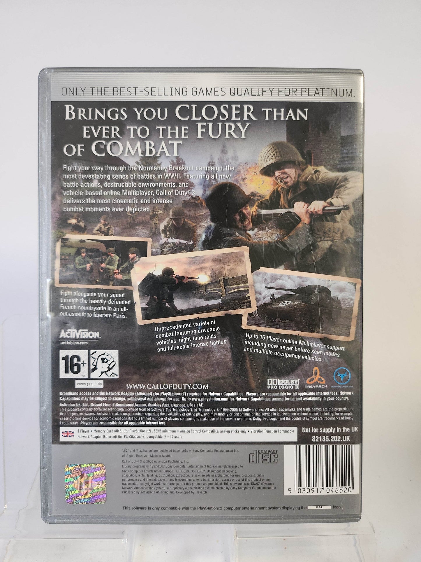 Call of Duty 3 Platinum Playstation 2 - Feniks Gameshop